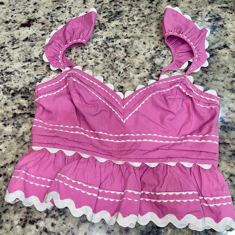 Ruffled Crop Top